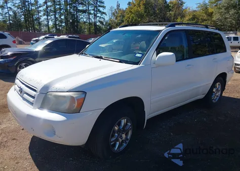 2004 Toyota Highlander V6 z USA, uszkodzony, nr VIN JTEEP21AX40046330